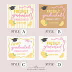 Freshly Graduated Lemon Graduation Party Backdrop
