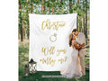 Will You Marry Me Banner, Wedding Proposal Idea, Will You Marry Me Sign, Engaged Photo Prop, Proposal Decorations, Engagement Surprise