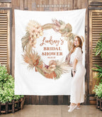 Boho Bridal Shower Banner, Bridal Backdrop, Bridal Shower Decorations and Ideas, Pampas Grass Bridal Shower, Terracotta Bridal Shower Decor
