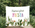 First Fiesta Birthday Decor, Mexican 1st Birthday Banner, First Fiesta Backdrop, Cactus Fiesta Birthday Banner,