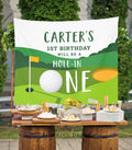 Golf First Birthday Backdrop, Hole In One Birthday Decorations, Golf Par-tee, Boy Golf 1st Birthday Banner, Mini Golf Party Golfing Birthday