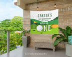 Golf First Birthday Backdrop, Hole In One Birthday Decorations, Golf Par-tee, Boy Golf 1st Birthday Banner, Mini Golf Party Golfing Birthday