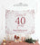 Rose Gold 40th Birthday Party Backdrop, Birthday Party Decorations for Women, Cheers To 40 Years, Happy 40th Birthday Banner, Hello Forty
