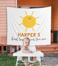 First Trip Around The Sun Birthday Backdrop, Sunshine Birthday Decorations, Boho Sun Birthday Banner, Little Sunshine Girl Birthday Decor