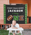 Football First Birthday Decorations, Football Birthday Backdrop, First Year Down Banner, Football Party Decor, Boy Birthday Party, Sport