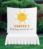 First Trip Around The Sun Birthday Backdrop, Sunshine Birthday Decorations, Boho Sun Birthday Banner, Little Sunshine Girl Birthday Decor