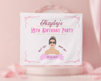 Personalized Princess Themed Birthday Party Backdrop, Diaries Birthday Sign, Princess of Genovia Decorations, Sleepover, Slumber Party