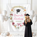 Wildflower Graduation Banner, Class of 2026 Sign, Custom Graduation Banner Fabric, Floral Graduation Party Backdrop, Congrats Grad Backdrop