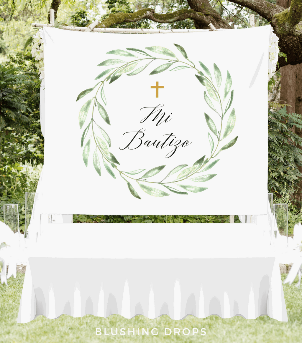 mi bautizo backdrop, mi bautizo banner