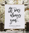 It Was Always You Wedding Decoration | Wedding Anniversary Backdrop - Blushing Drops
