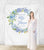 Hydrangea Bridal Shower Backdrop | Fabric Backdrop - Blushing Drops