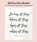 Church Wedding Backdrop for Ceremony, Church Wedding Decorations - Blushing Drops
