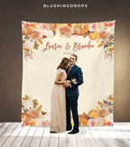 Fall Wedding Decorations, Pumpkin Wedding Photo Backdrop, Fall Engagement Backdrop, Fall Wedding Ideas, Autumn Wedding, October Wedding