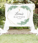 baptism decoration, baptism celebration, baptism backdrop