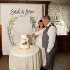 Greenery Wedding Backdrop for Reception, Rustic Wedding Photo Booth