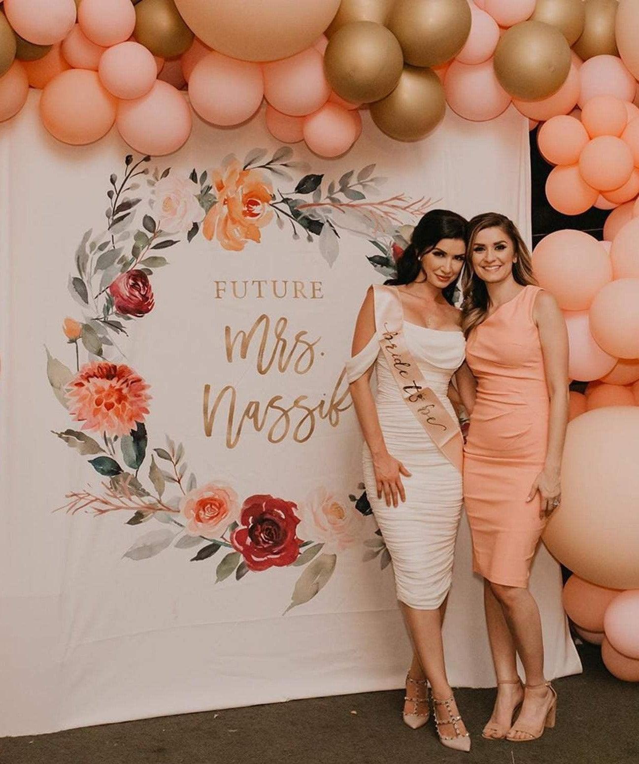 Future Mrs. Backdrop, Floral Bridal Shower Backdrop | Blushing Drops future-mrs-backdrop-floral-bridal-shower-backdrop-blushing-drops