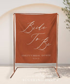 Bridal Shower Backdrop, Bride To Be Backdrop, Miss To Mrs, Rust Bridal Shower Decorations, Boho Backdrop, Terracotta Bridal Shower Tapestry