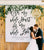 Rustic Wedding Backdrop, With My Whole Heart For My Whole Life Wedding Decoration, Wedding Photo Booth, Photo Backdrop, Reception Backdrop