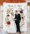 Boho Burgundy Wreath Wedding Photo Booth Backdrop