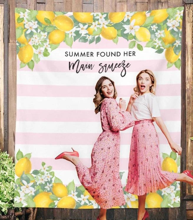 She Found Her Main Squeeze | Lemon Party Backdrop