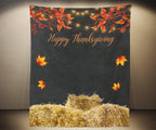 Happy Thanksgiving Backdrop, Friendsgiving Decoration Ideas - Blushing Drops