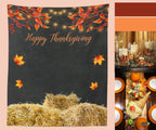 Happy Thanksgiving Backdrop, Friendsgiving Decoration Ideas - Blushing Drops