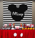 Mickey Mouse Backdrop for Parties | Mickey Photo Backdrop - Blushing Drops