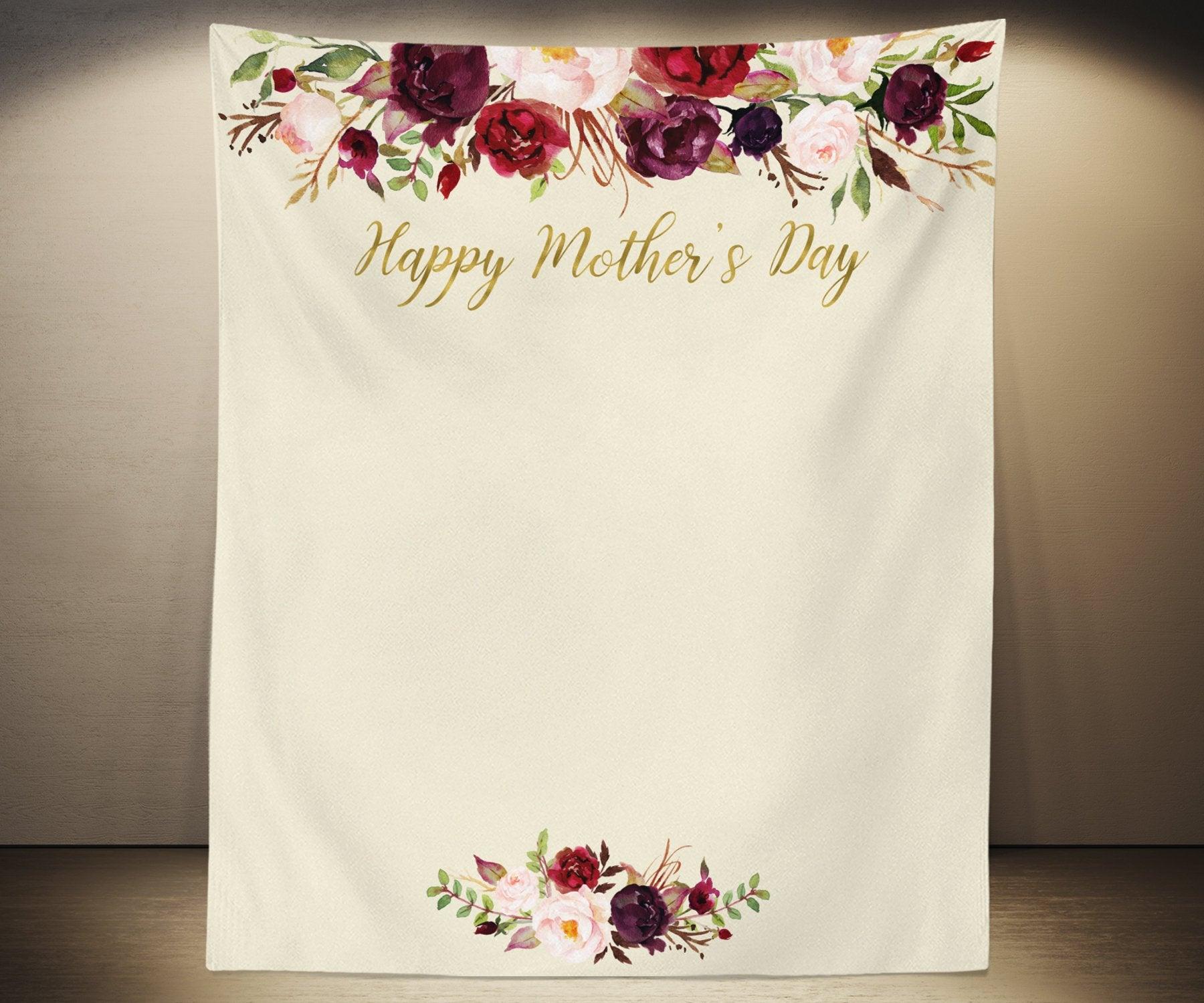 Mother's Day Decorations Backdrop | Mother's Day Ideas - Blushing Drops