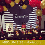 Mickey Mouse Backdrop for Parties | Mickey Photo Backdrop - Blushing Drops