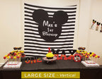 Mickey Mouse Backdrop for Parties | Mickey Photo Backdrop - Blushing Drops