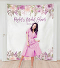 Lavender Bridal Shower Photo Booth Backdrop - Blushing Drops