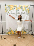 lemon theme bridal shower photo booth ideas
