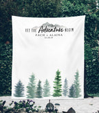 let the adventure begin wedding sign
