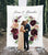 Elegant Burgundy Wedding Photo Booth Backdrop - Blushing Drops